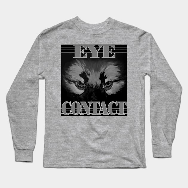 Dog Trainer Eye Contact Dog Handler Focus Train Watch Me Service Dog Long Sleeve T-Shirt by DesignFunk